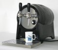 Hei�getr�nkeger�t in Fassform mit gasbetriebener F�rderpumpe, 2-leitig, - Gl�hweinzapfanlage, hei�es F�sschen