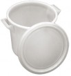 	eimer 35 l weiss plastik +deckel +handgriffe