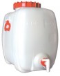 Getr�nkefass Kunstst. eckig + Deckel + Zapfh. 200l