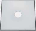 Abdeckplatte CNS, 1 cm abgekantet, 220 x 220 mm, ohne Bohrung