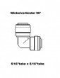 Winkelverbinder 90� - 5/16 tube x 5/16 tube