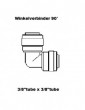 Winkelverbinder 90� - 3/8 tube x 3/8 tube