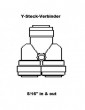 Y - Steck - Verbinder f�r Schlauch 5/16 
