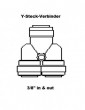Y - Steck - Verbinder f�r Schlauch 3/8 