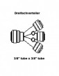 Dreifachverteiler f�r Schlauch 3/8 