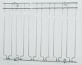GL�SERHALTER - Gl�serschiene mit 5 Schienen - verchromt