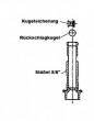St��el 5/8 f�r Keg - Verschluss (Hiwi und Micro Matic)