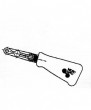 ERGO Handgriff schwarz, mit Logo, f�r Keg - Verschluss (Hiwi und Micro Matic)