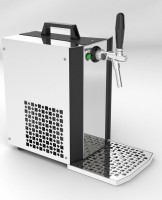 Zapfanlage - Bierkoffer, Durchlaufk�hler,  MK24 - mit Membranpumpe