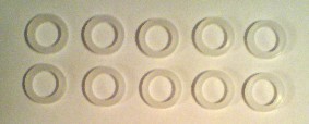 10 x Dichtungen f�r Bier- und CO2 Schlauch - Poly�thylenringe