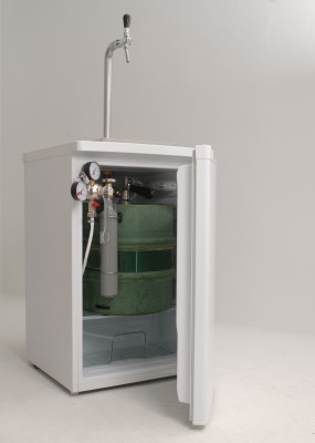 ich-zapfe Fa&szlig;bierk&uuml;hlschrank f&uuml;r Bierf&auml;sser bis 30 Liter - KOMPLETT! - inkl. Schanks&auml;ule und Zapfzubeh&ouml;r